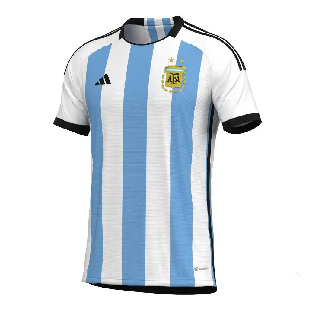 Official Selección Argentina Soccer Jersey & Black Short - FIFA WorldCup  Qatar 2022 Edition - Pampa Direct