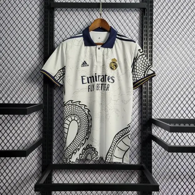 Significance of the Dragon Design on Real Madrid Jersey for the 22/23 Season