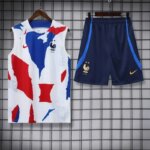 France 2022/23 Sleeveless Jersey With Shorts Kit