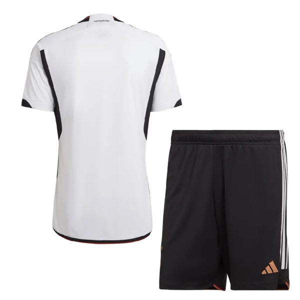 Kids Germany 2022/23 Home World Cup Jersey And Shorts Kit
