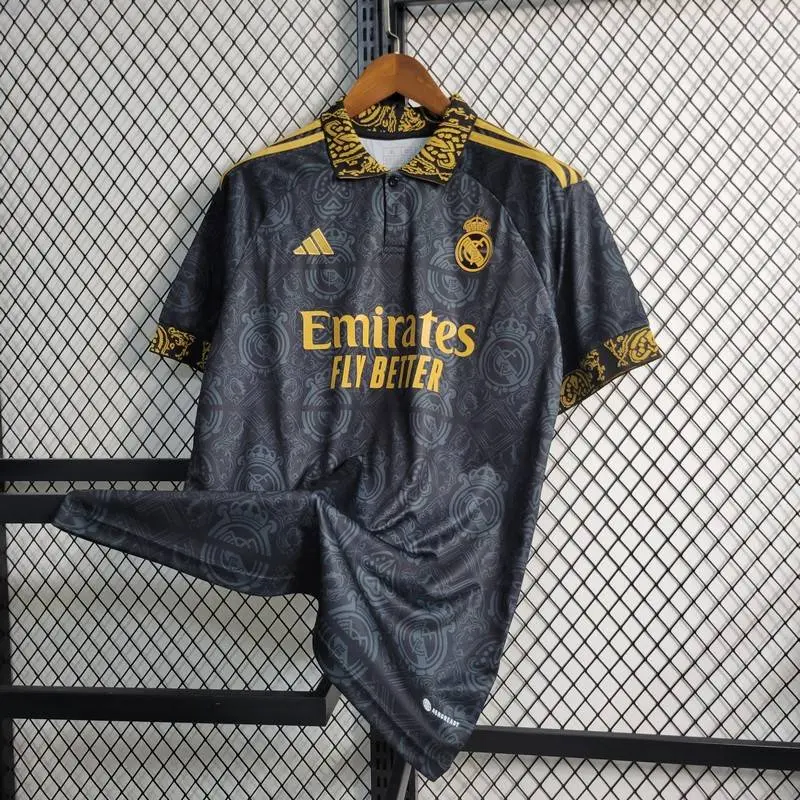 Real Madrid 2023/24 Concept Edition Jersey Black - Soccer Jerseys