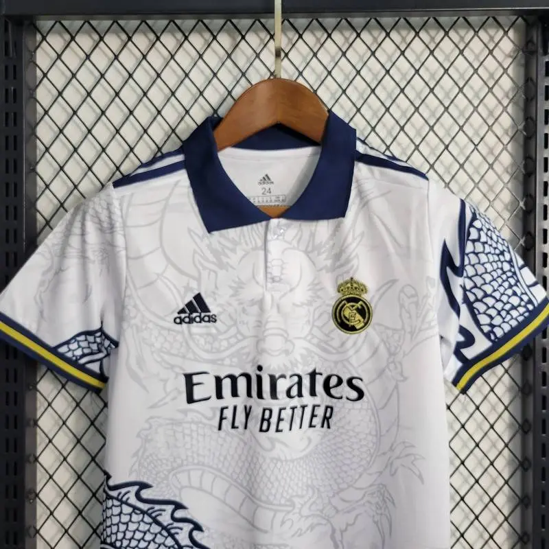 Real Madrid Dragon White Home Jersey 2022-23 - Official Adidas Product