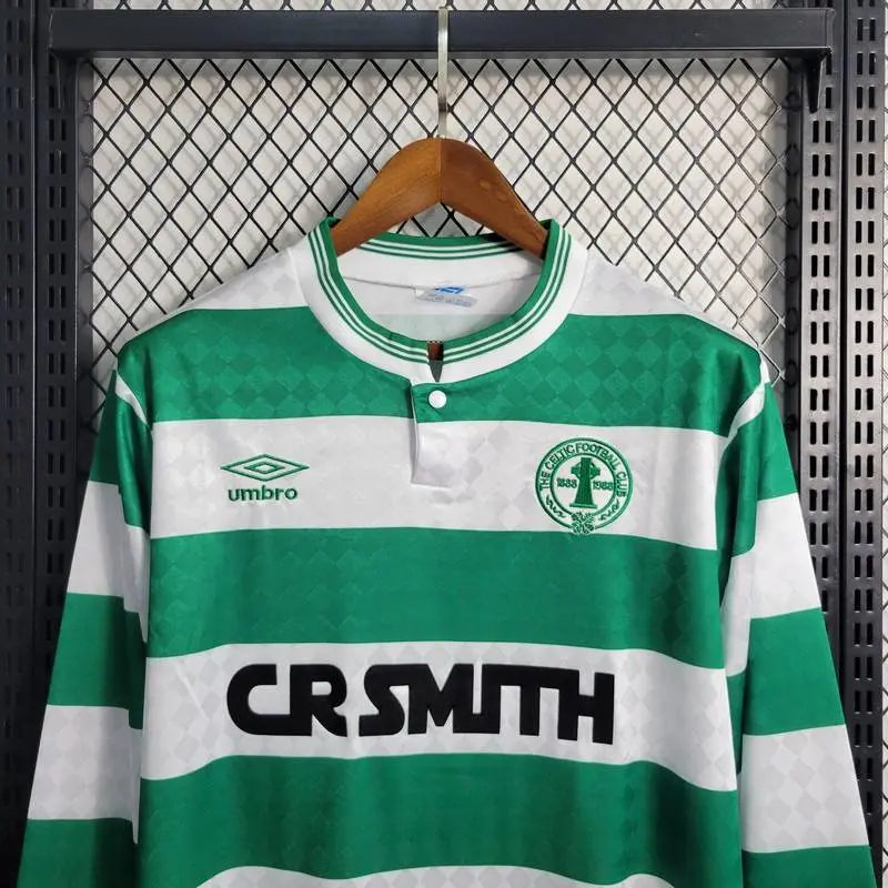 Celtic 1987/88 Home Long Sleeves Retro Jersey - Soccer Jerseys