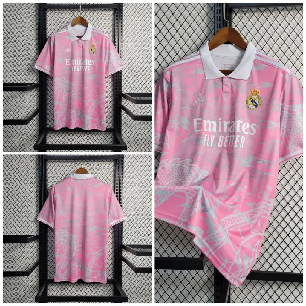 real madrid dragon jersey pink