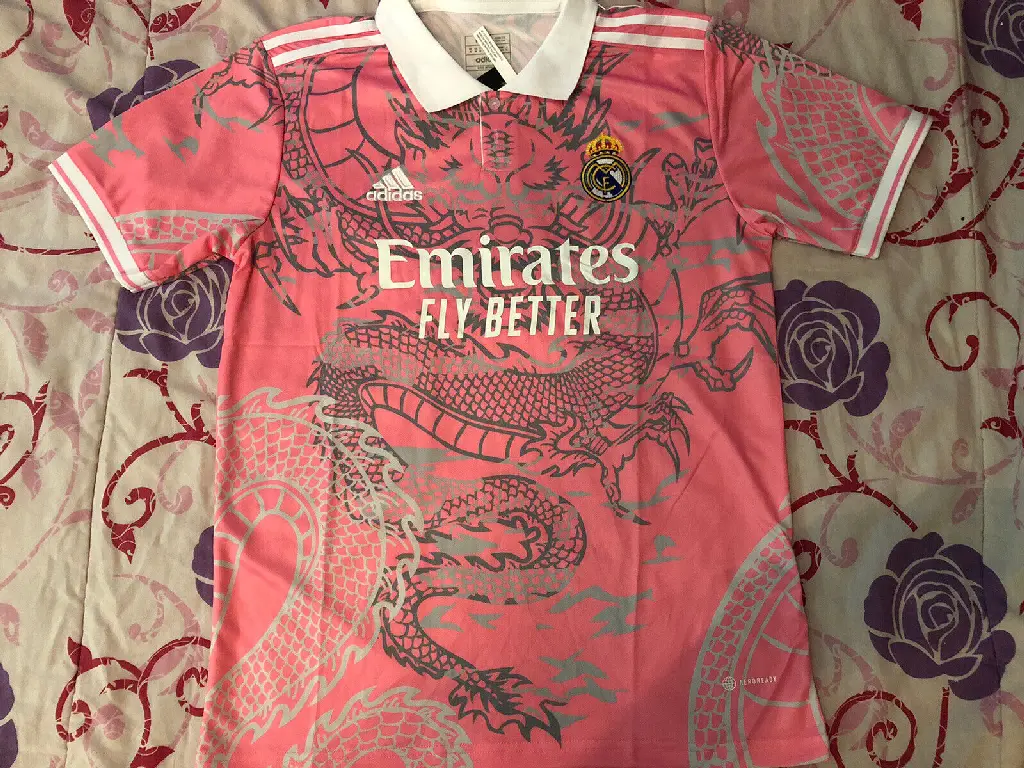 real madrid dragon jersey pink