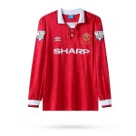 Retro Manchester United 1992/94 Home Champion Long Sleeves Jersey