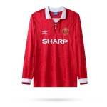 Retro Manchester United 1992/94 Home Long Sleeves Jersey