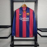 Retro Barcelona 2014/15 Home Long Sleeves Jersey