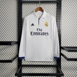 Retro Real Madrid 2016/17 Home Long Sleeves Jersey
