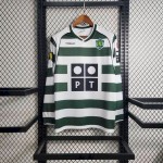 Retro Sporting CP 2001/03 Home Long Sleeves Jersey