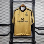 Retro Manchester United 2001/02 Centenary Reversible Away And Third Long Sleeves Jersey