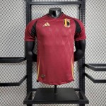Mens Belgium 2024/25 Euro Home Authentic Jersey