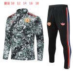 Manchester United 2024/25 Half-Zip Kids Sweater+Pant 902