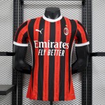 Mens AC Milan 2024/25 Home Authentic Jersey