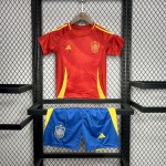 Kids Spain 2024/25 Euro Home Kit
