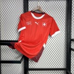 Mens Switzerland 2024/25 Euro Home Jersey