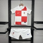 Kids Croatia 2024/25 Euro Home Kit