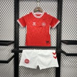 Kids Denmark 2024/25 Euro Home Kit