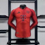 Mens Bayern Munich 2024/25 Home Long Sleeves Authentic Jersey