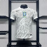 Mens Brazil 2024/25 White Authentic Jersey