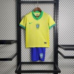Kids Brazil 2024/25 Home Kit