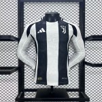 Mens Juventus 2024/25 Home Long Sleeves Authentic Jersey