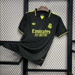 Mens Real Madrid 2024/25  X BLACK AND NEON UNIQUE Jersey