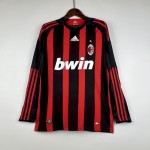 Retro AC Milan 2008/09 Home Long Sleeves Jersey