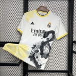 Mens Real Madrid 2024/25 White and black Mamba special edition Jersey