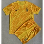 Kids France 2024/25 Euro Goalkeeper Kit