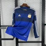 Retro Argentina 2014 Away Long Sleeves Jersey