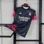 Mens Real Madrid 2024/25 Black Red Dragon Jersey