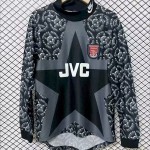 Retro Arsenal 1994/95 Black goalkeeper Long Sleeve Jersey