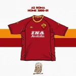 Retro AS Roma 2000/2001 Home Jersey