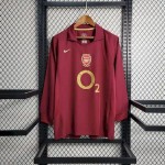 Retro Arsenal 2005/06 Home Long Sleeve Jersey