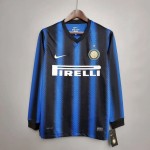 Retro Inter Milan 2010/11 Home Long Sleeves Jersey