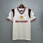 Retro Manchester United 1985 White Jersey