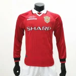Retro Manchester United 1999/00 Home Long Sleeves Jersey