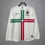 Retro Portugal 2012 Euro Cup Away Long Sleeves Jersey