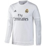 Retro Real Madrid 2015/16 Home Long Sleeves Jersey