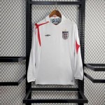 Retro England 2005 Home Long Sleeves Jersey