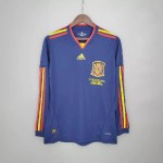 Retro Spain 2010 World Cup Away Long Sleeves Jersey