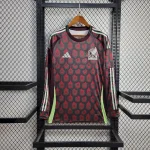 Mens Mexico 2024/25 Home Long Sleeves Jersey