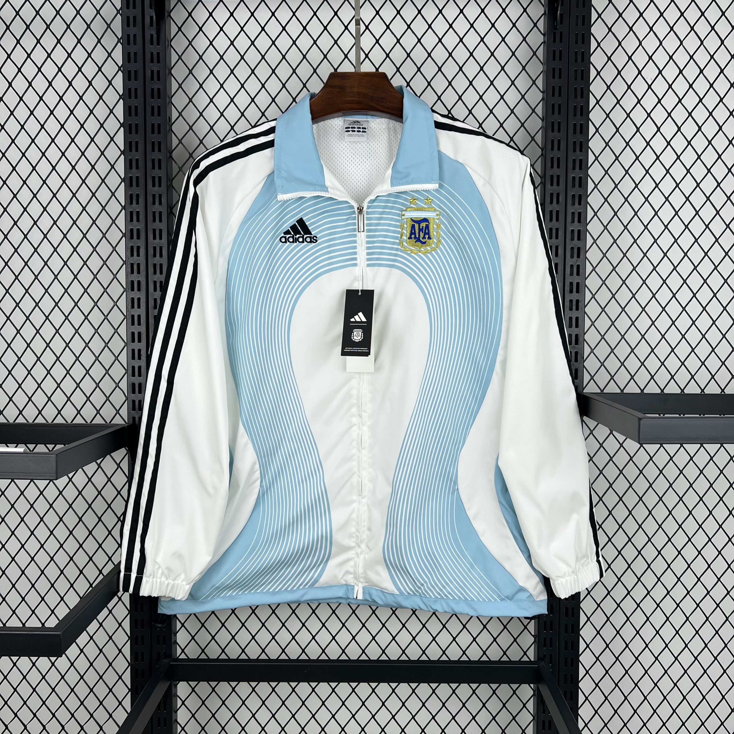 Unisex Argentina 2006 Retro Windbreaker