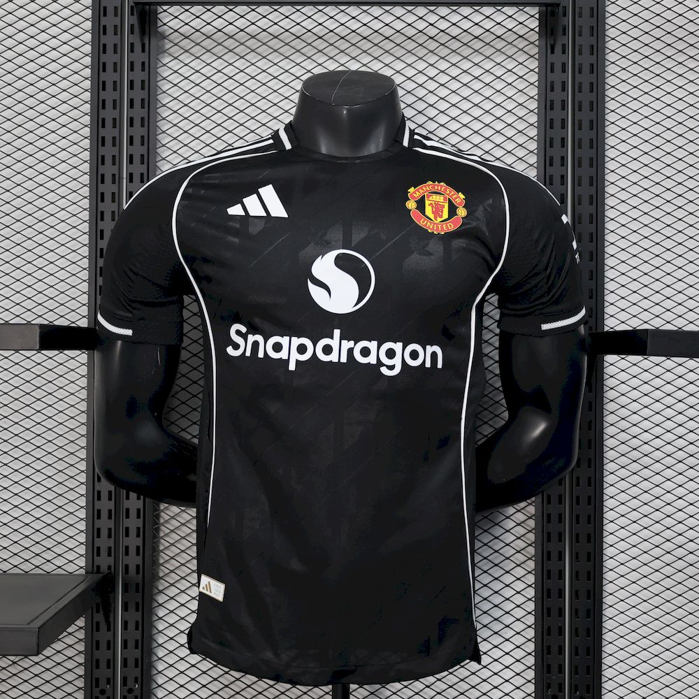 Mens Manchester United 2025/26 Black Special Edition Shirt Player Edition