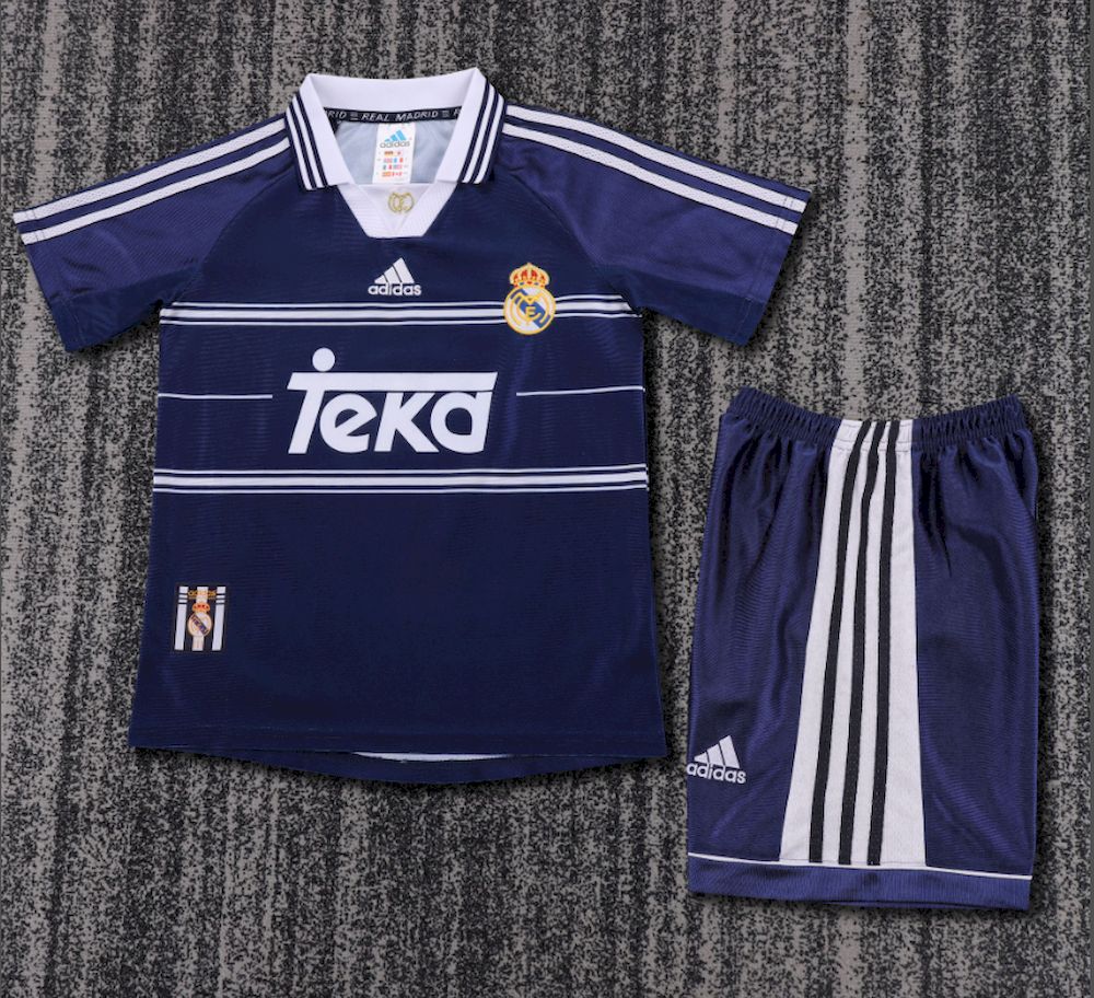 Retro Real Madrid 1998/99 Away Kids Kit