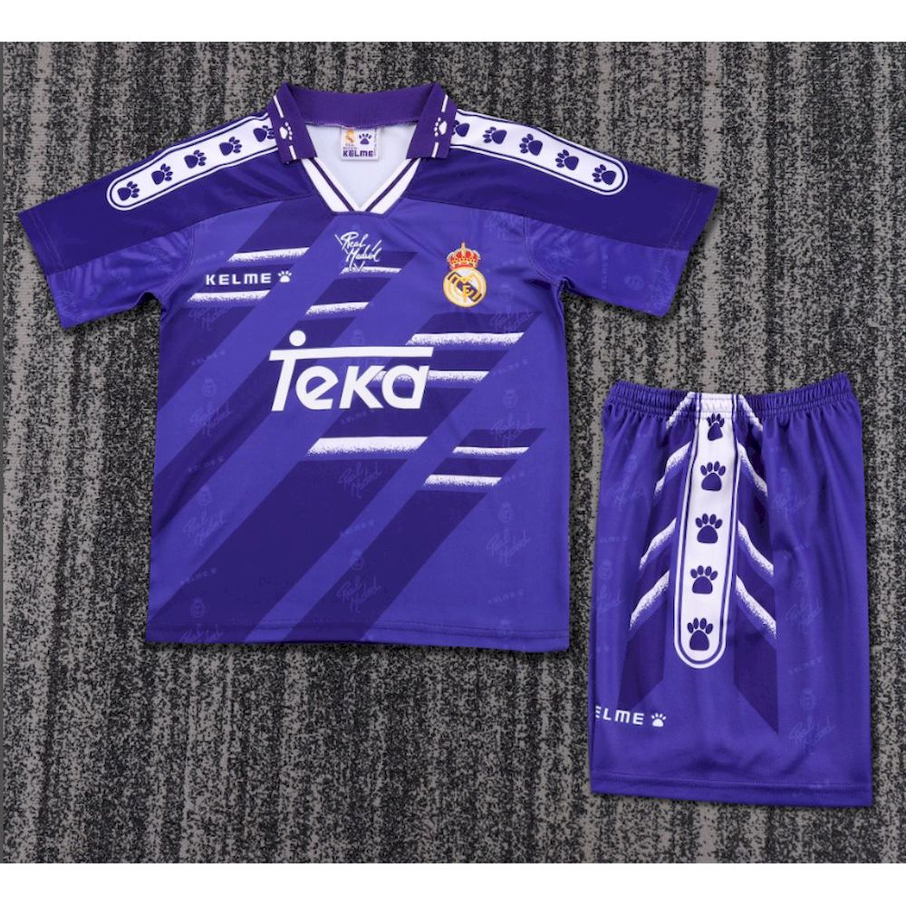 Retro Real Madrid 1994/96 Away Kids Kit