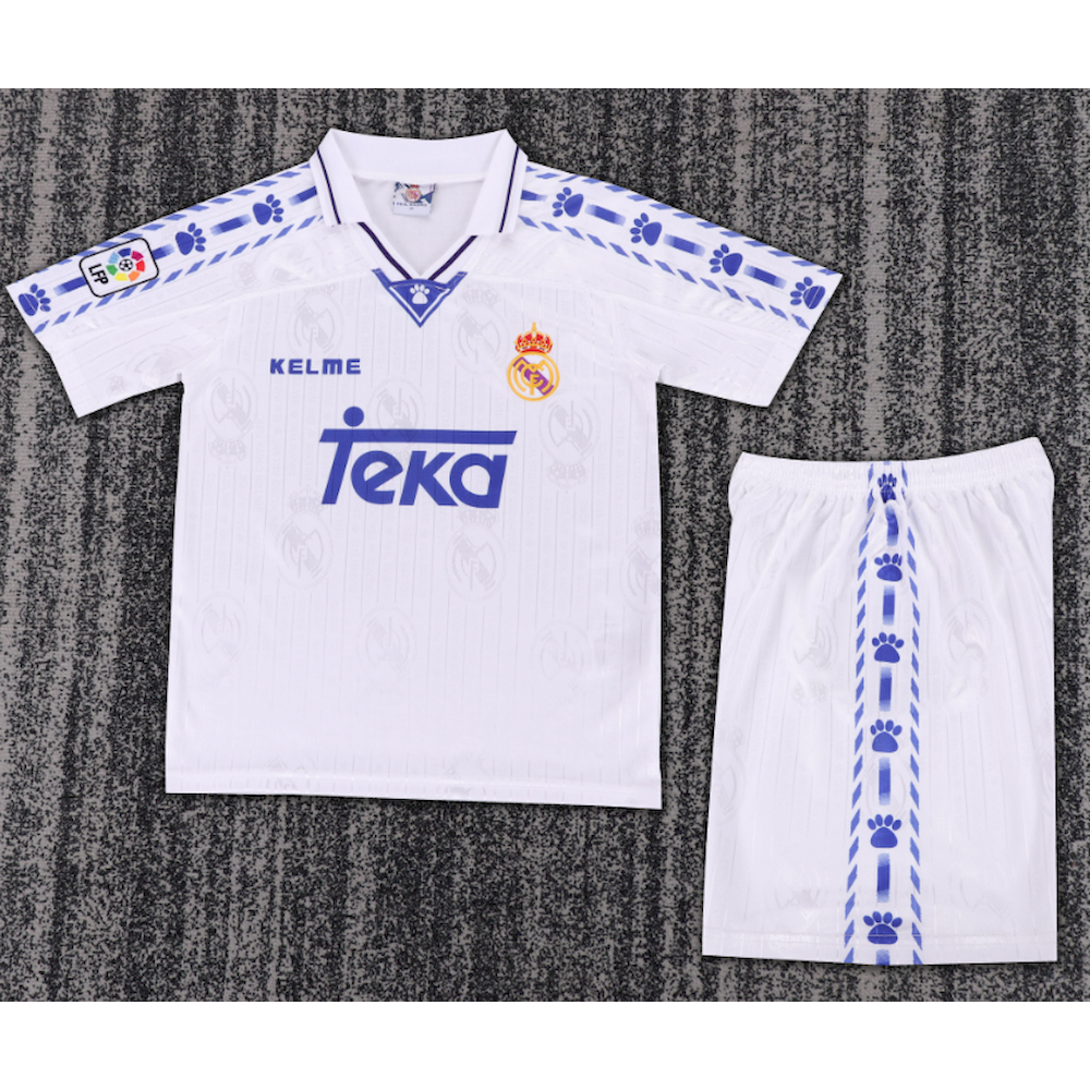 Retro Real Madrid 1996/97 Home Kids Kit