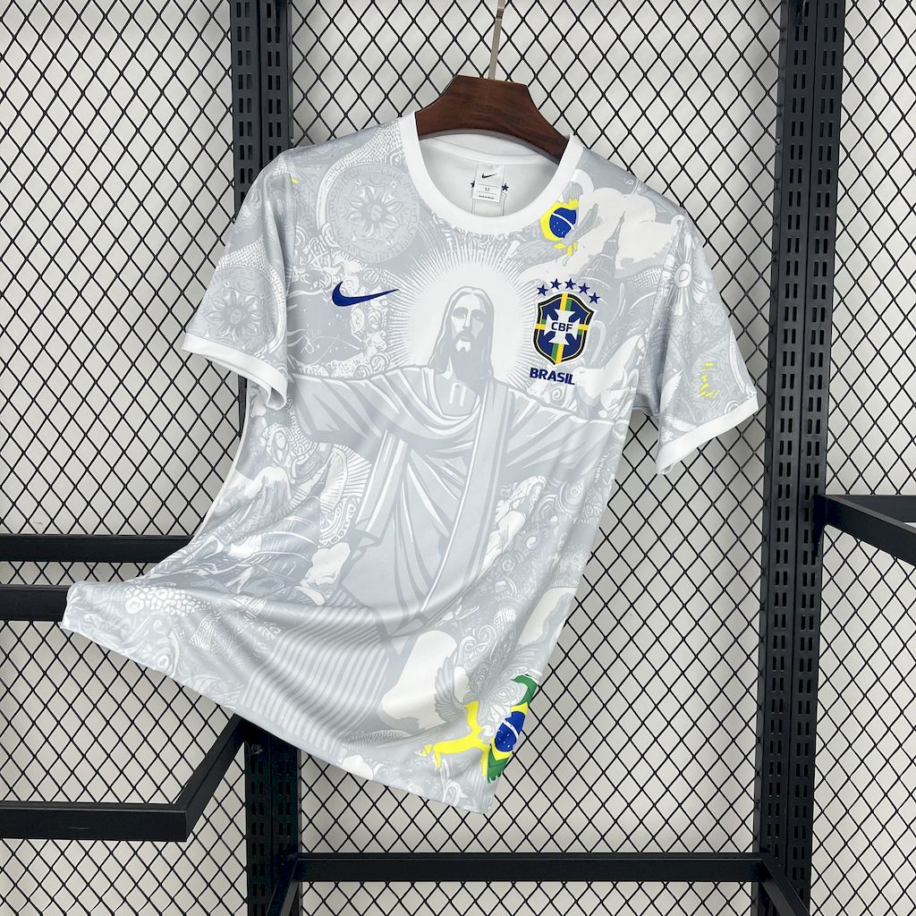 Mens Brazil 2024/25 Special Edition White Jersey