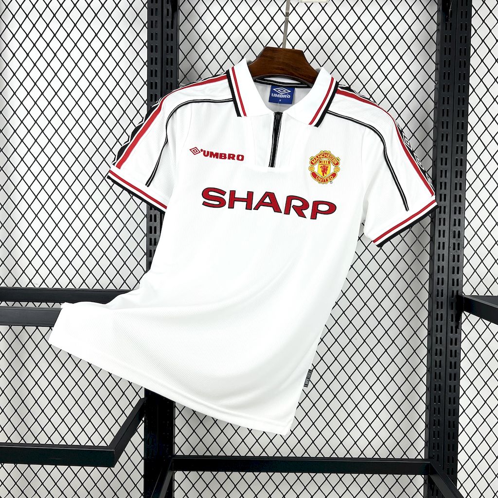 Retro Manchester United 1998/99 White Jersey